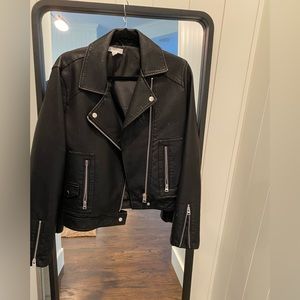 Top shop Faux leather jacket size 10
